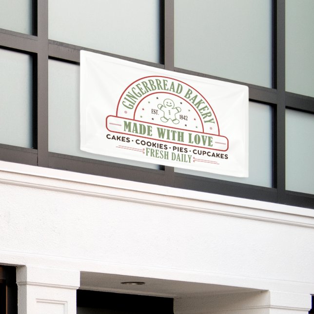 Banderoles boulangerie à pain d'épice (Bâtiment extérieur)