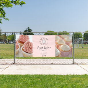 Banderoles Boulangerie Logo personnalisé Photo Médias Sociaux