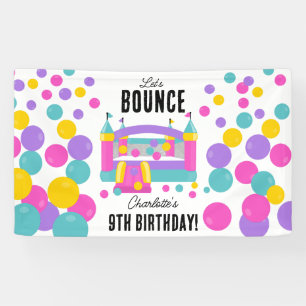 Banderoles Bounce House Jumping Castle Girls Anniversaire