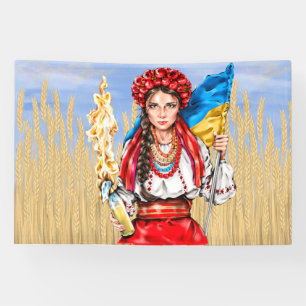 Banderoles Bouton ukrainien de la lutte pour la liberté, tour