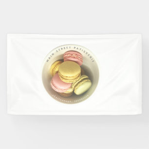 Banderoles Bowl of Macarons Photo Food Business