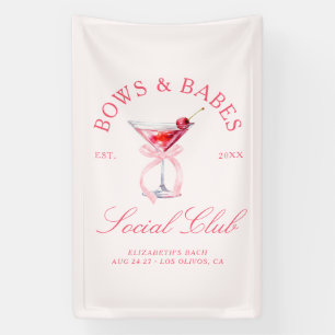 Banderoles Bows & Baby Coquette Cerises Bachelorette