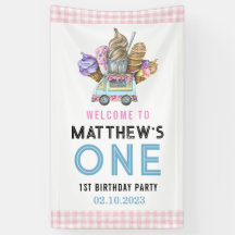 Boy Ice Cream Camion Deux Sweet 2e Anniversaire