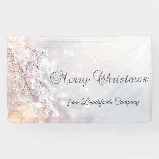 Banderoles Branches de Wonderland Winter (Horizontal)