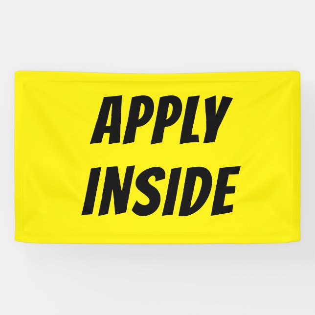 Banderoles Bright Yellow APPLIY INSIDE Banner - High Vis (Horizontal)