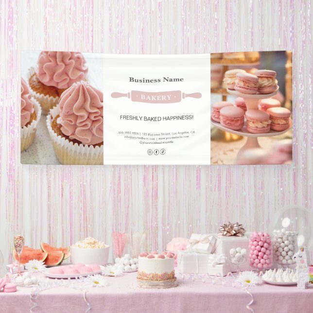 Banderoles Brochure à rouleaux de boulangerie Photo personnal (Fête)