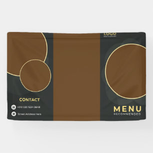 Banderoles Brochure de restaurant