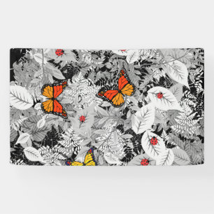 Banderoles Bugs et feuillage