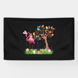 Banderoles Bunny Flamingo Easter Cute Flamingo Lovers