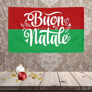 Banderoles Buon Natale Italien Joyeux Noël