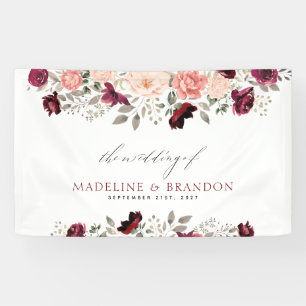 Banderoles Burgundy Blush FlorMariage