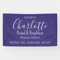 Business Bread & Breakfast Modern Simple Purple