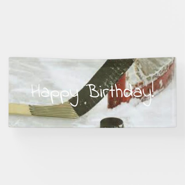 Banderoles but de hockey net (Horizontal)