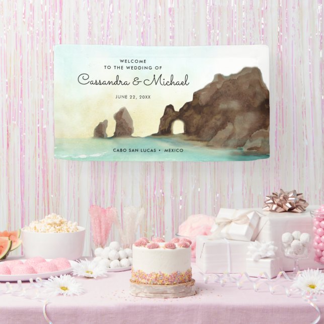 Banderoles Cabo San Lucas | El Arco | Bienvenue MEXICO (Fête)