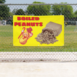 Banderoles cacahuètes bouillies à vendre Clôture 