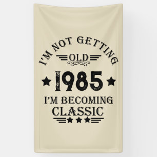 Banderoles Cadeau d'anniversaire vintage personnalisé