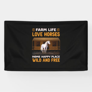 Banderoles Cadeau équestre Farm Life Love Hores