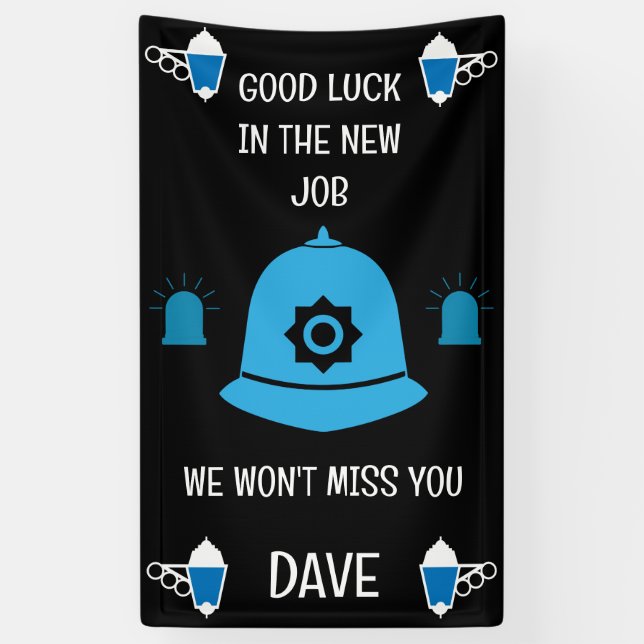 Banderoles Cadeaux et Accessoires de la Police Britannique   (Vertical)