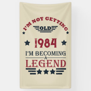 Banderoles Cadeaux personnalisés vintages 40e anniversaire ro