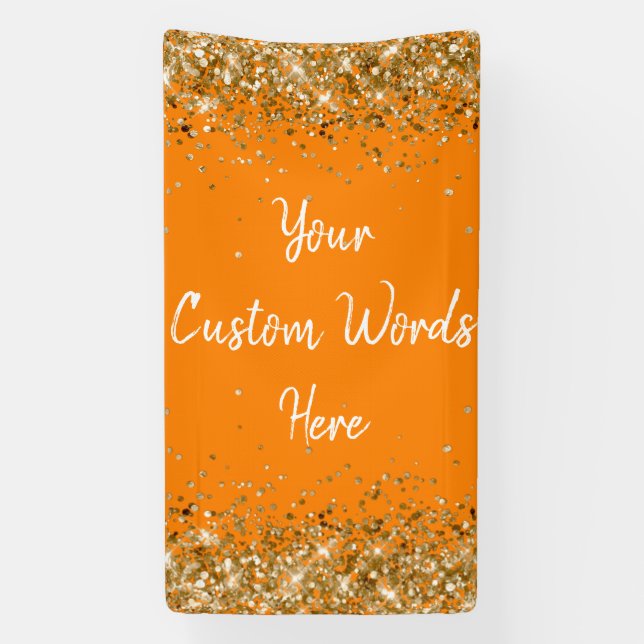 Banderoles Cadre personnalisé Anniversaire de fête Photo Oran (Verticale)