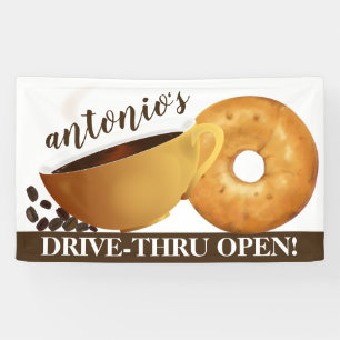 Banderoles Café et Bagel