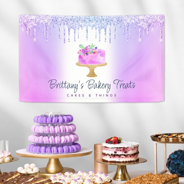 Banderoles Cake Purple Ombre Parties scintillant Drives boula (Créateur téléchargé)