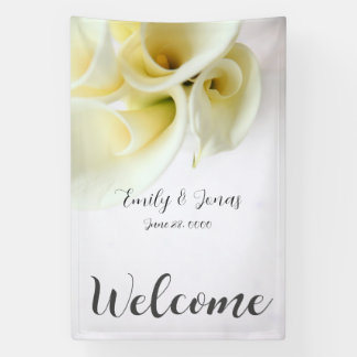 Banderoles Calla lis avec espace texte