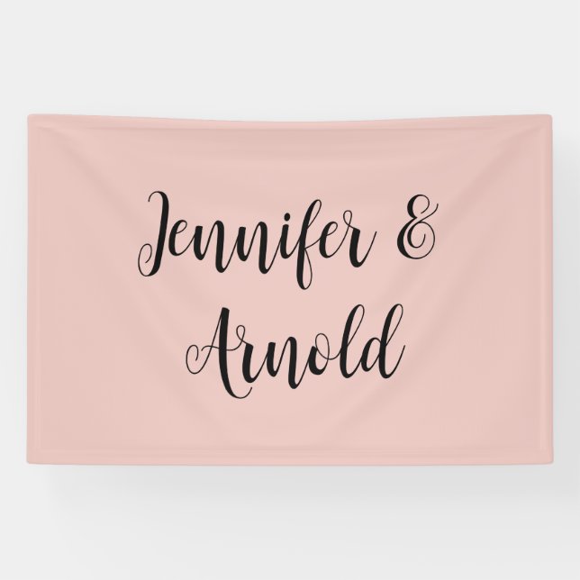 Banderoles Calligraphie Élégant Cute Plain (Horizontal)