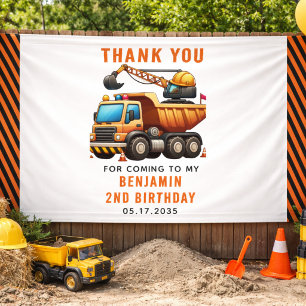Banderoles Camion à benne du chantier de construction 2e anni