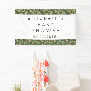 Banderoles Camouflage Motif, Camo, Militaire, Baby shower