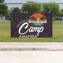 Campagne de plage personnalisée pour enterrement d