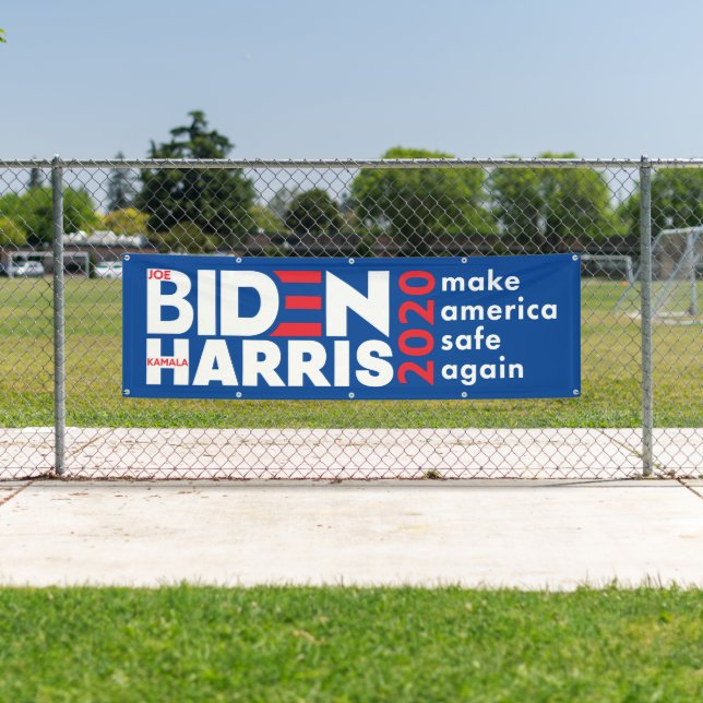 Banderoles Campagne électorale Biden Harris 2020 à l'intérieu (En situation)