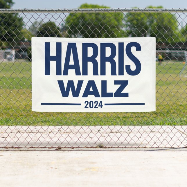 Banderoles Campagne HARRIS WALZ 2024 (En situation)