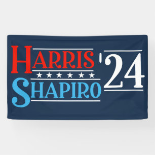 Banderoles Campagne rétro Harris Shapiro 2024