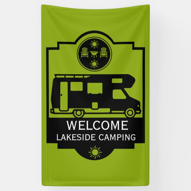Banderoles Camping Caravan Business (Vertical)