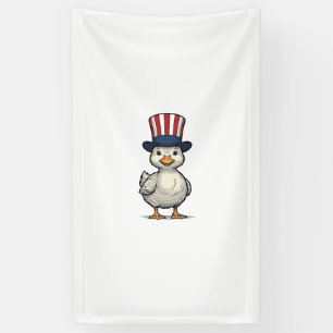 Banderoles Caneton patriotique conception de chemise vintage 