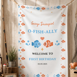 Banderoles Canne à pêche vintage O-Fish-Ally One 1er annivers