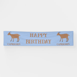 Banderoles Capricorn Star Signal Chèvre Personnalisé Annivers
