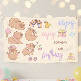 Banderoles Capy capy anniversaire