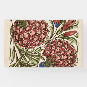 Banderoles Carnation Tile Fleur Art antique