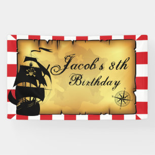 Banderoles Carte de pirate, partie