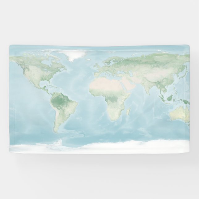 Banderoles Carte Explorateur de la surface de la Terre (Horizontal)