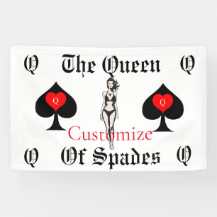 Banderoles Carte Tarot Queen of Spades Thunder_Cove