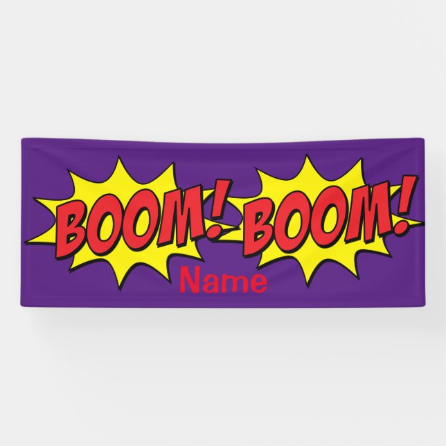 Banderoles Cartoon Boom Thunder_Cove (Horizontal)