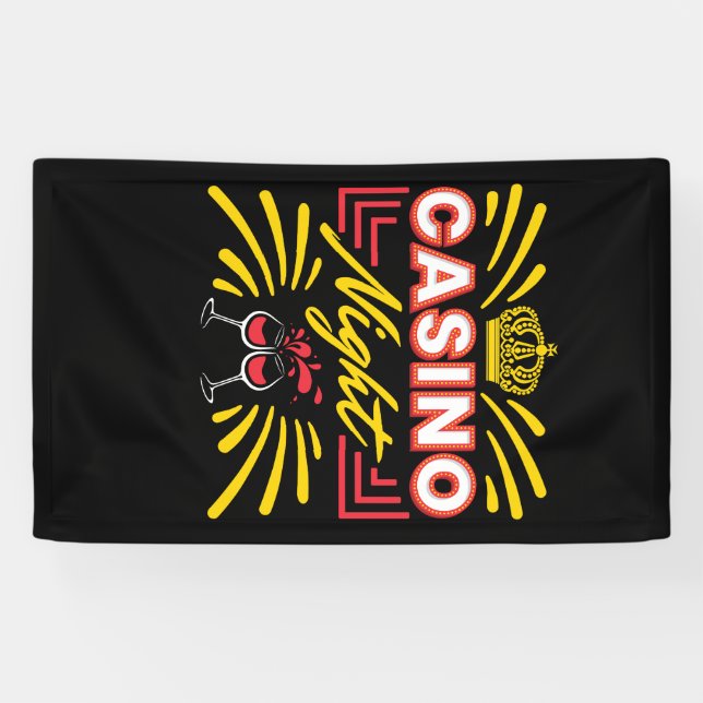 Banderoles Casino Night Gambling (Horizontal)