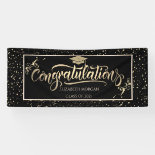 Banderoles Casquette diplômé de la Parties scintillant d'or F