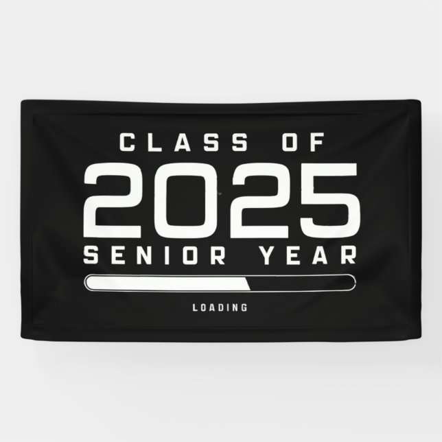 Banderoles Catégorie 2025 Année supérieure Chargement Senior  (Horizontal)