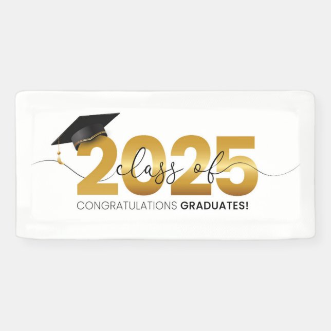 Banderoles Catégorie 2025 Félicitations aux diplômés (Horizontal)