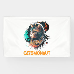Banderoles Catsmonaute Astronaut Chat Ou Chat Spatial