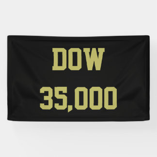 Banderoles Célébration du marché Stock Dow 35000